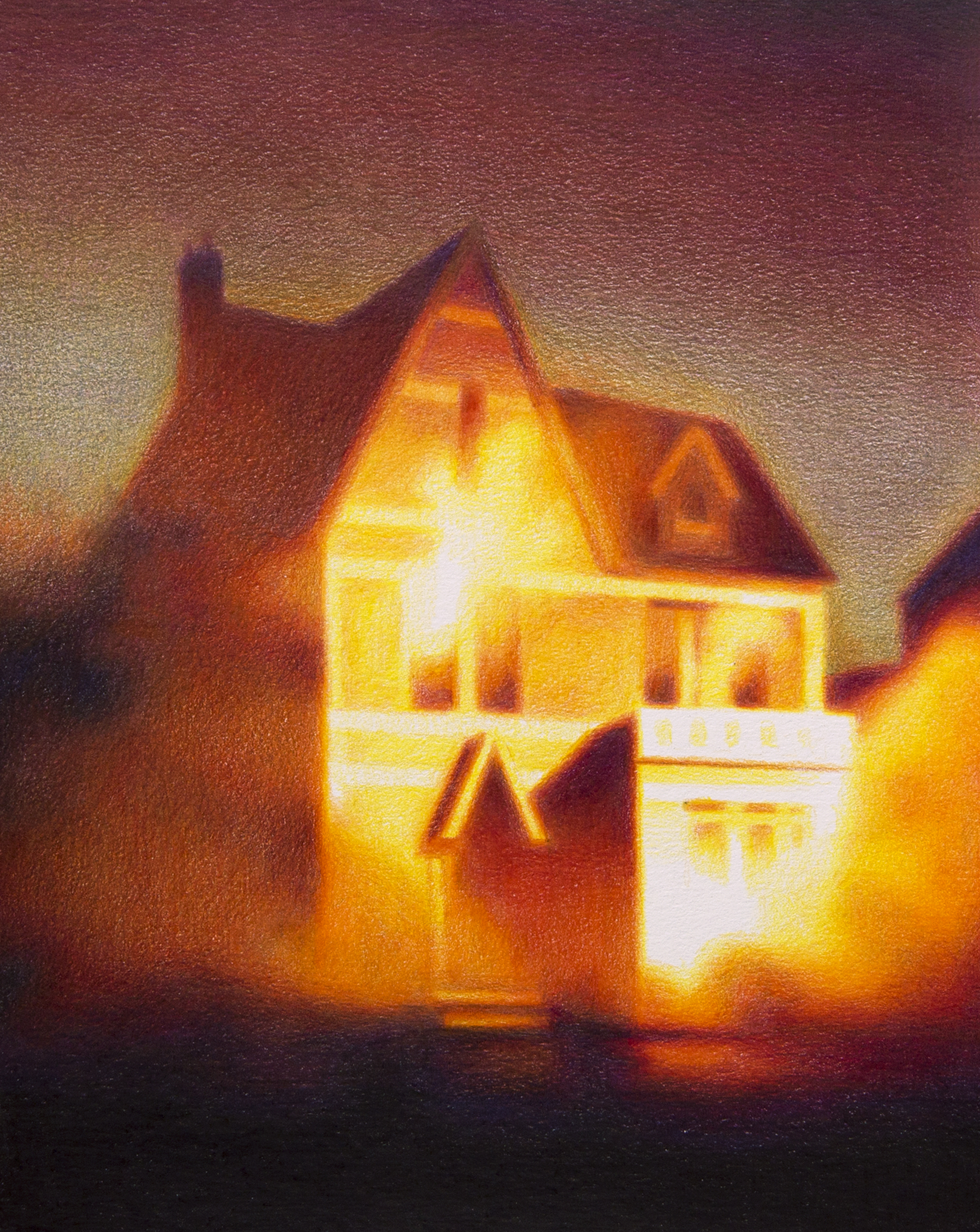 Steffen Kern | Burning House in Victorian Gothic Style